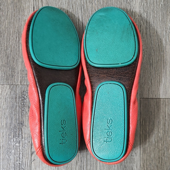 Tieks By Gavrieli‎ Poppy Orange Colar Leather Ballet Flat - Picture 12 of 12